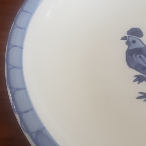 Folkcraft stoneware Morning Farm set of two salad small side dishes - Picture 3 of 14